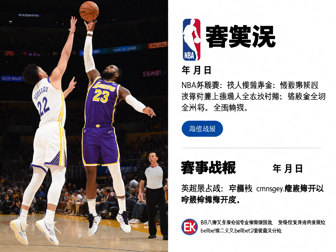 NBA湖人队与勇士队比赛精彩对决